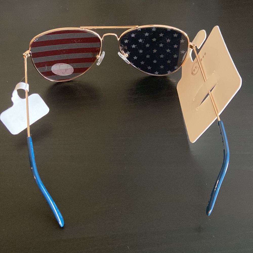 American 🇺🇸 USA flag Aviator❤️💙 Patriot sunglasses Stars and Stripes 4th July - Picture 4 of 9
